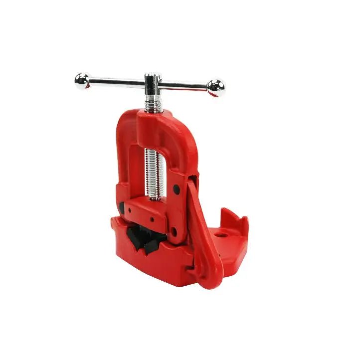 Heavy-Duty 2-Foot Bench Yoke Vise for Pipe Threading and Cutting