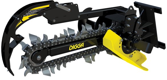 Bigfoot Trencher for Skid Steers and Up-to-4.5T Excavators