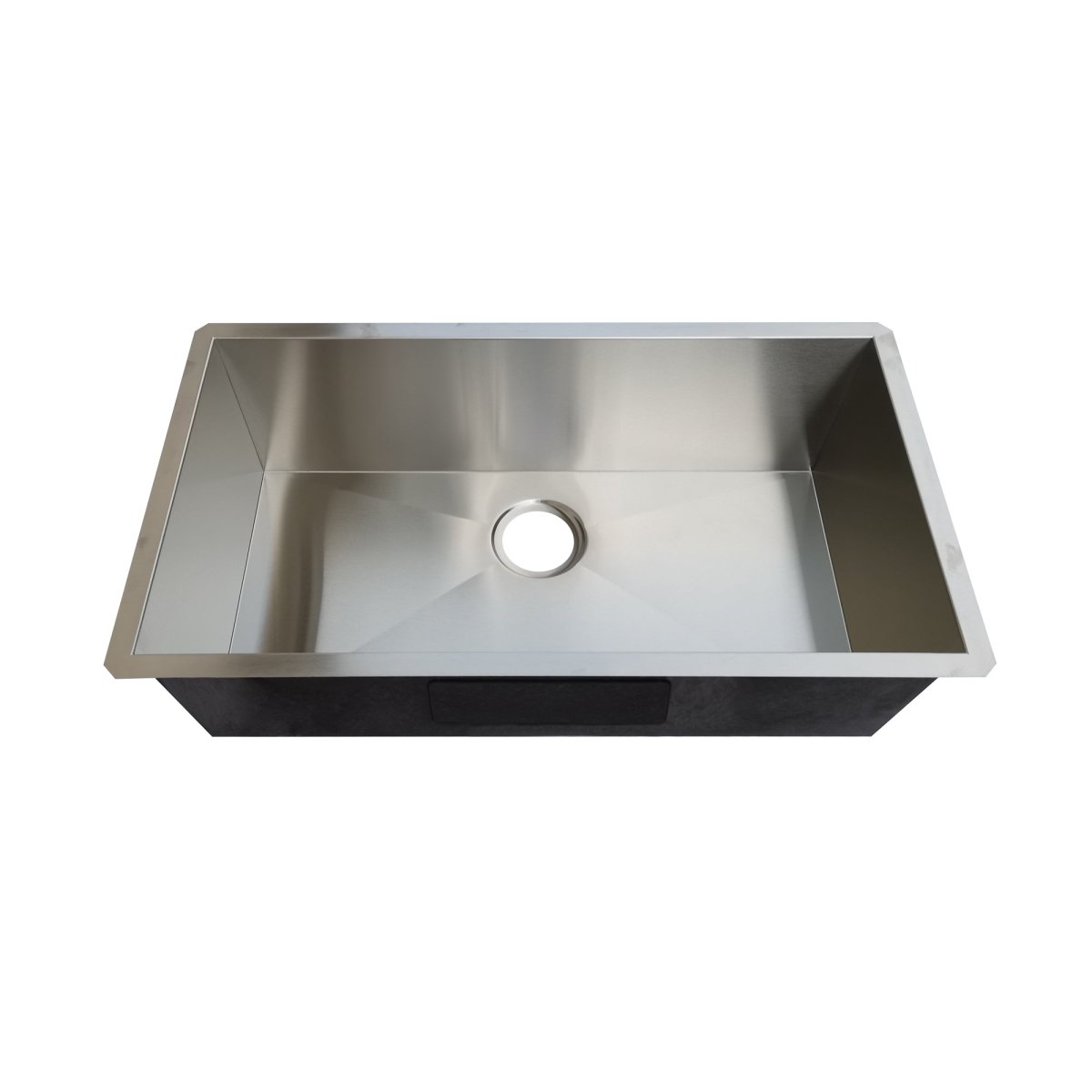 18-Gauge Zero Radius 32×18 Single Bowl Undermount Stainless Steel Kitchen Sink from Builders Collection - Genesis Series - Z9