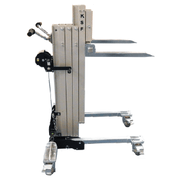 BD2-S Material Lifter with Pipe Cradle, Jib Crane, and Fork Attachment