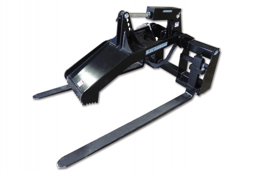 Skid Steer Equipment Mat Grapple Fork Attachment