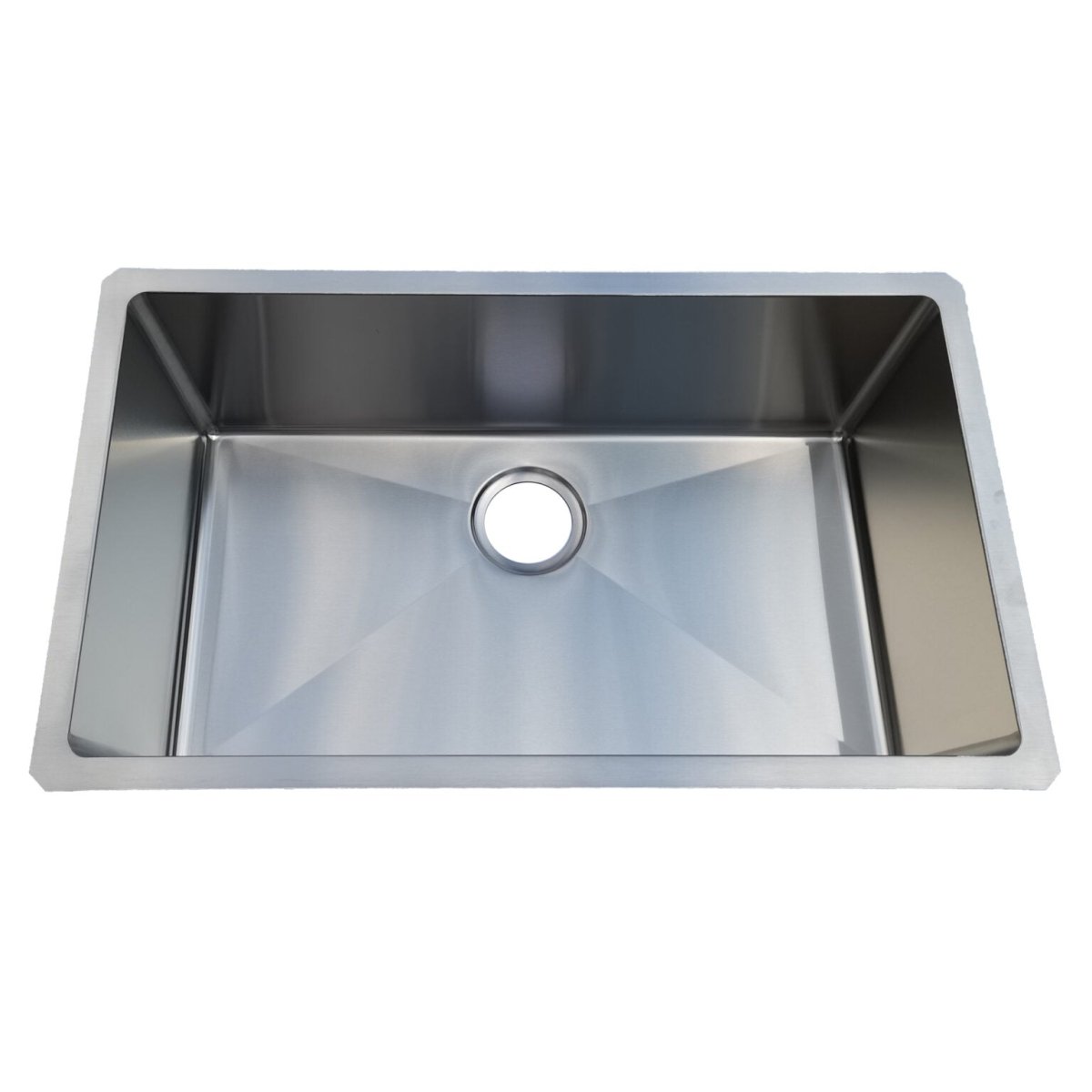18-Gauge Micro Radius 30-Inch by 18-Inch Single Bowl Undermount Stainless Steel Kitchen Sink from Builders Collection - Genesis Series-M9