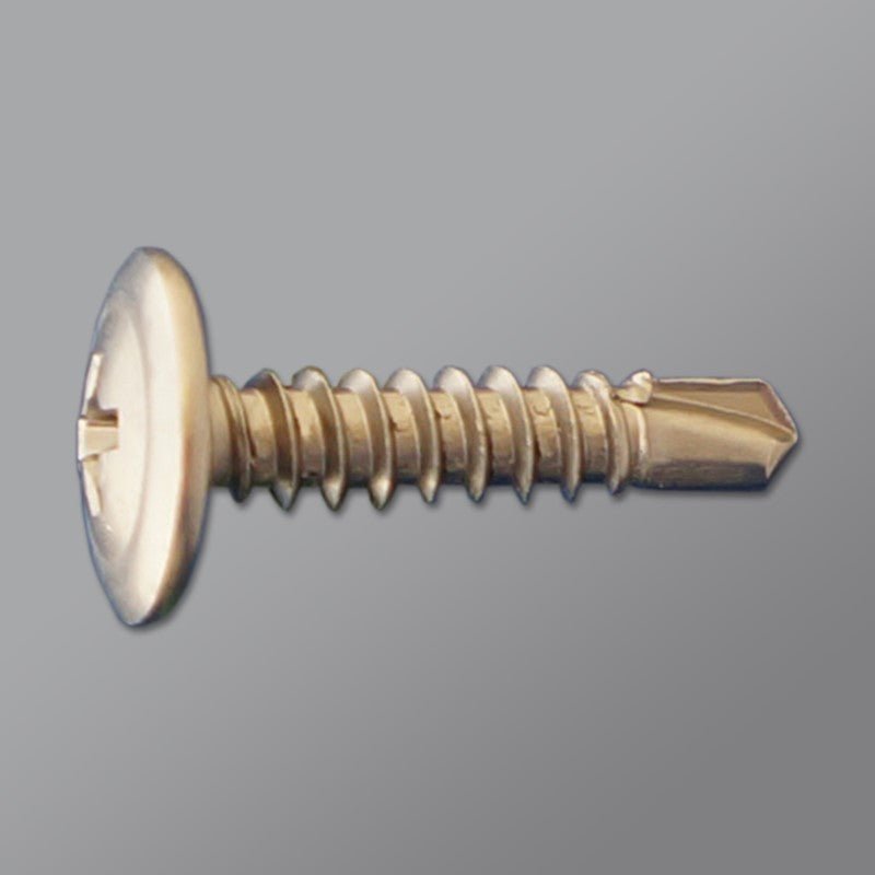 DAGGERZ 8-Inch Wafer Self-Drilling Phillips Modified Truss Screws Made of 410 Stainless Steel for Construction Applications