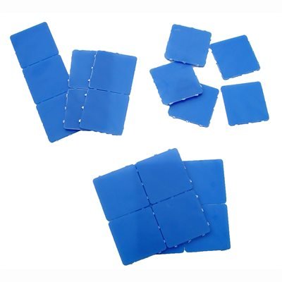 Plastic Masonry Shims - Ideal for Precise Alignment, 2 Inches by 2 Inches by 1/16 Inch, Pack of 990