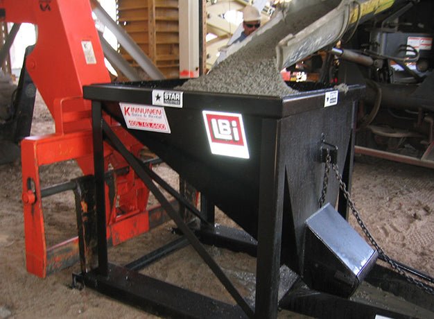 Star Industries High - Capacity Concrete Hopper for Forklifts