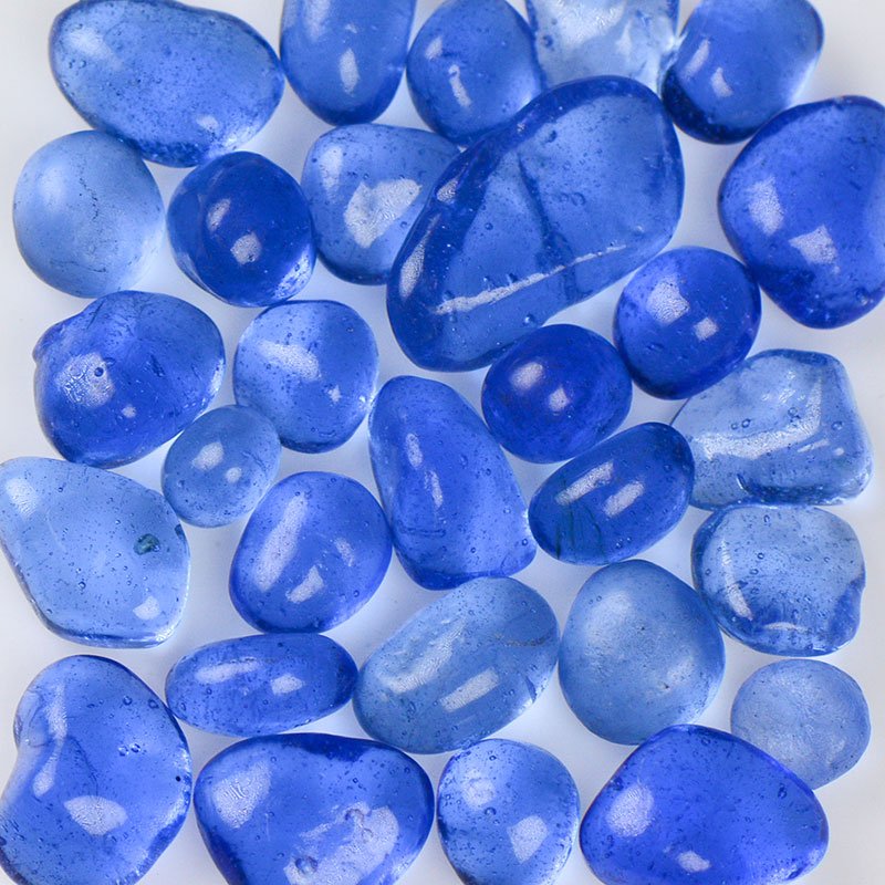 Azure Mist Decorative Jelly Bean Style Glass
