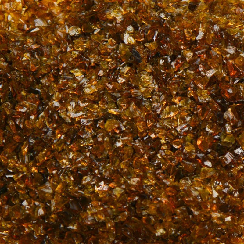 Beautiful Amber Brown Recycled Terrazzo Glass for Various Projects