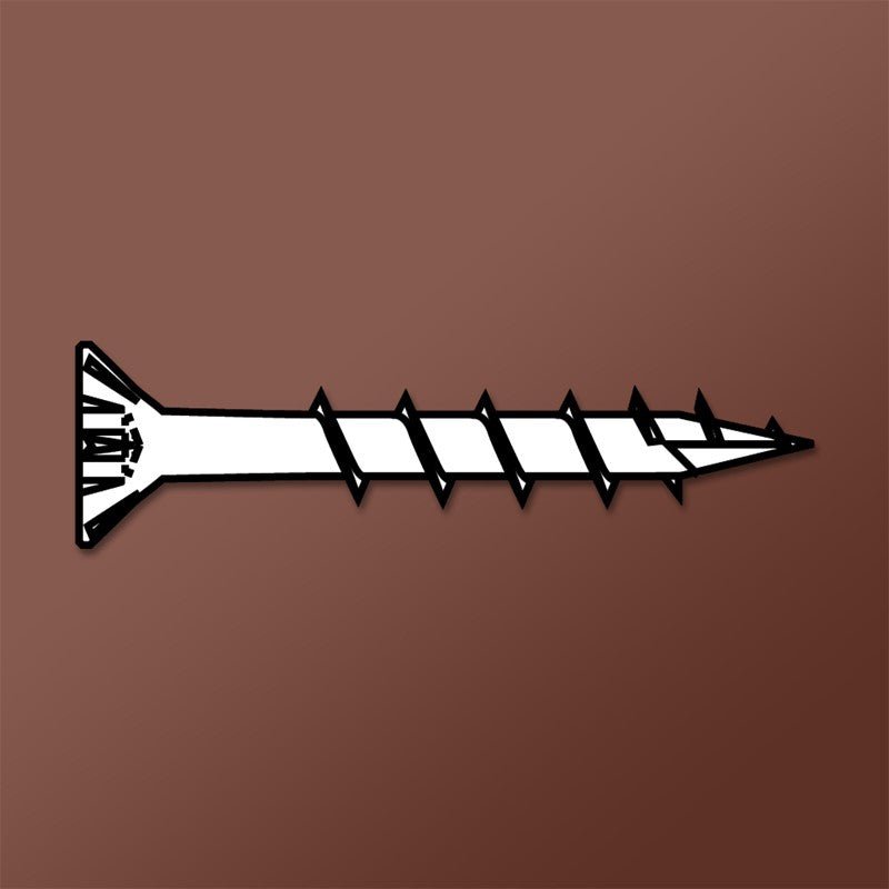 Black Oxide DAGGER-LOK Type 17 Coarse Wood Screws with Square Flat Head and Nibs