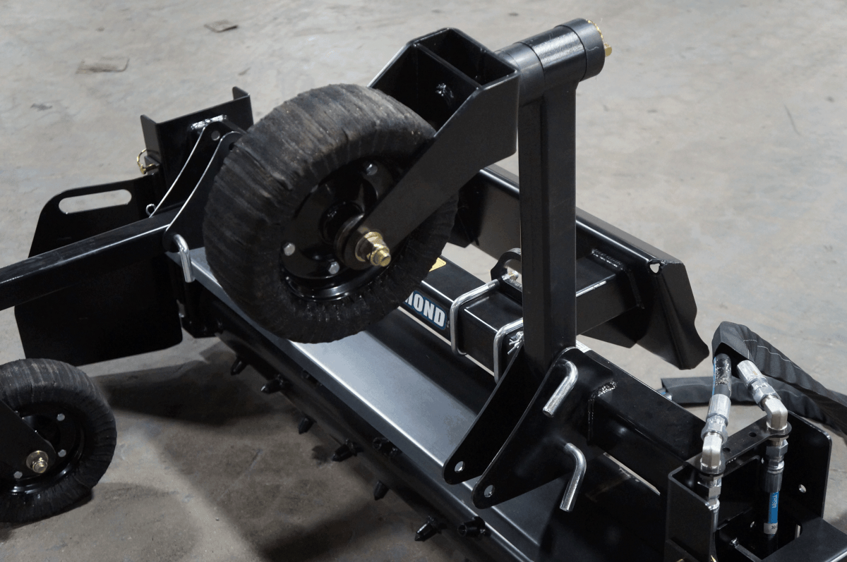 Standard Duty Mini Power Rake for Skid Steers and Walk - Behind Machines