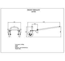 Aardwolf Heavy - Duty Front Trolley with 260x85mm Solid Rubber Wheels