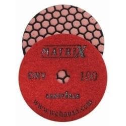 Weha 4' Matrix Dry Honeycomb Diamond Pads for Natural Stones with Matte Finish