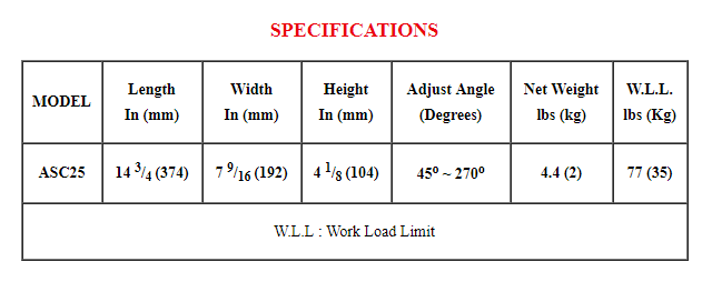 High - Quality Aluminum Alloy Abaco Glass Gluing Clamp with Angle Adjustment