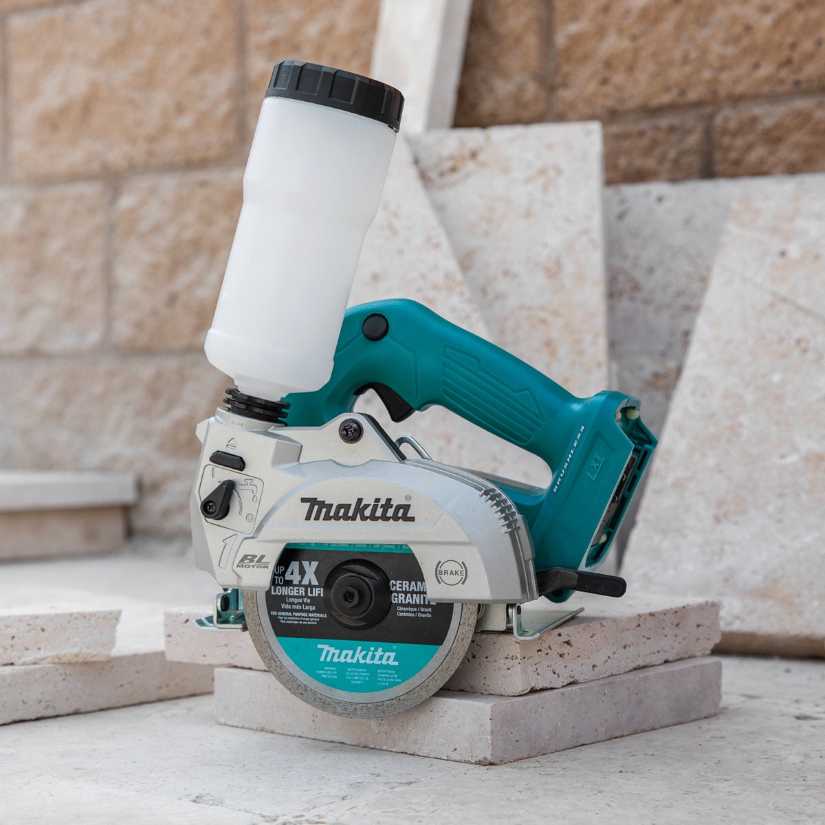 18V LXT® Lithium-Ion Powered Brushless Cordless 5-Inch Wet and Dry Masonry Cutting Saw (Tool Only)