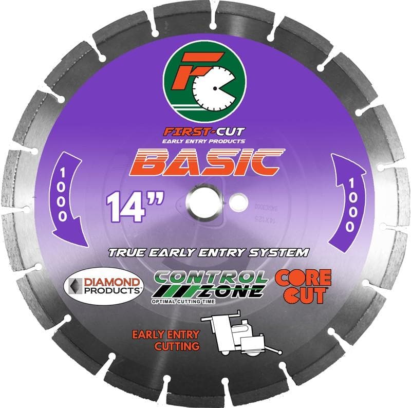 First-Cut BASIC Early Entry Blades for Concrete Cutting Saws