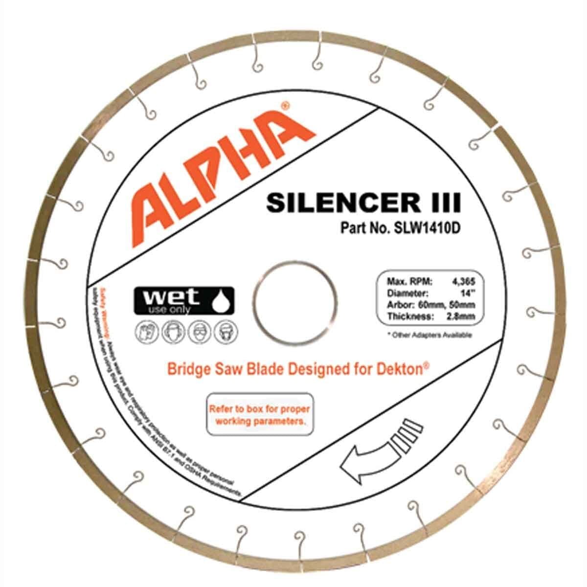 Premium Alpha Silencer III Blade for Dekton with Low Noise and High Performance