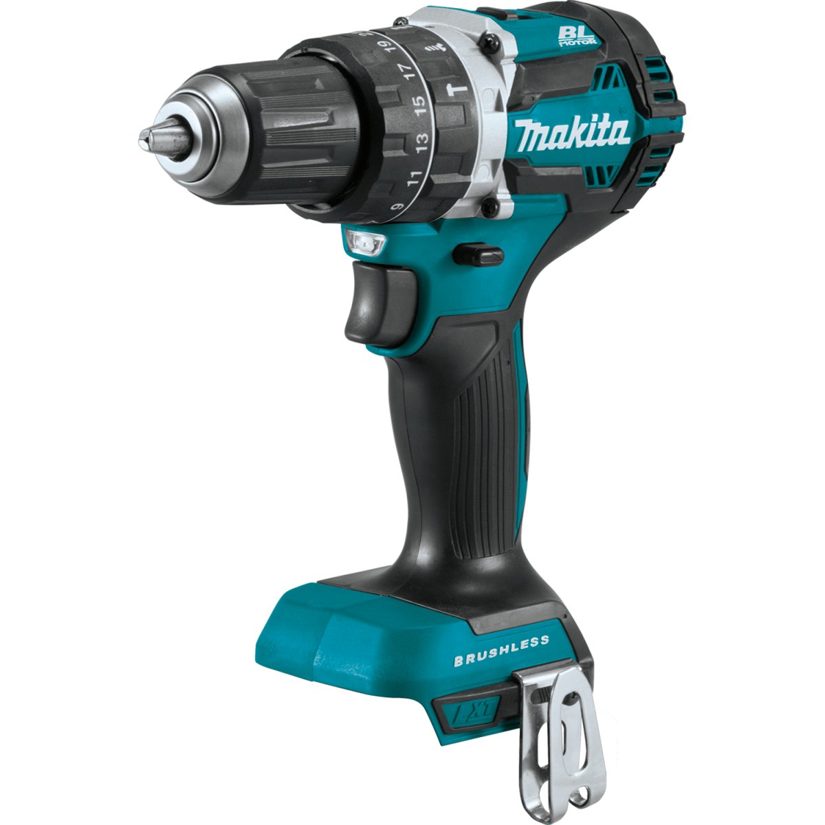 Compact 1/2 18V LXT® Lithium-Ion Brushless Cordless Hammer Driver-Drill with 5.0Ah Battery for Enhanced Drilling and Driving