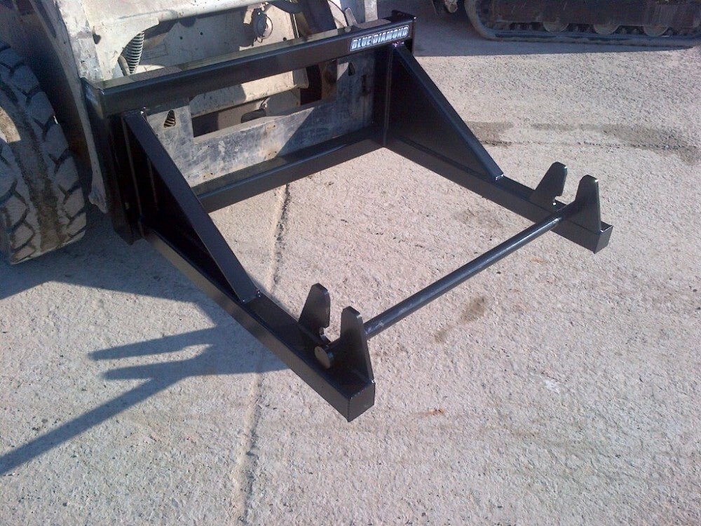 Blue Diamond Brand Skid Steer Attachment for Sod Rolling