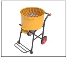 Compact and Portable Abaco Mixed Mortar for Easy Use