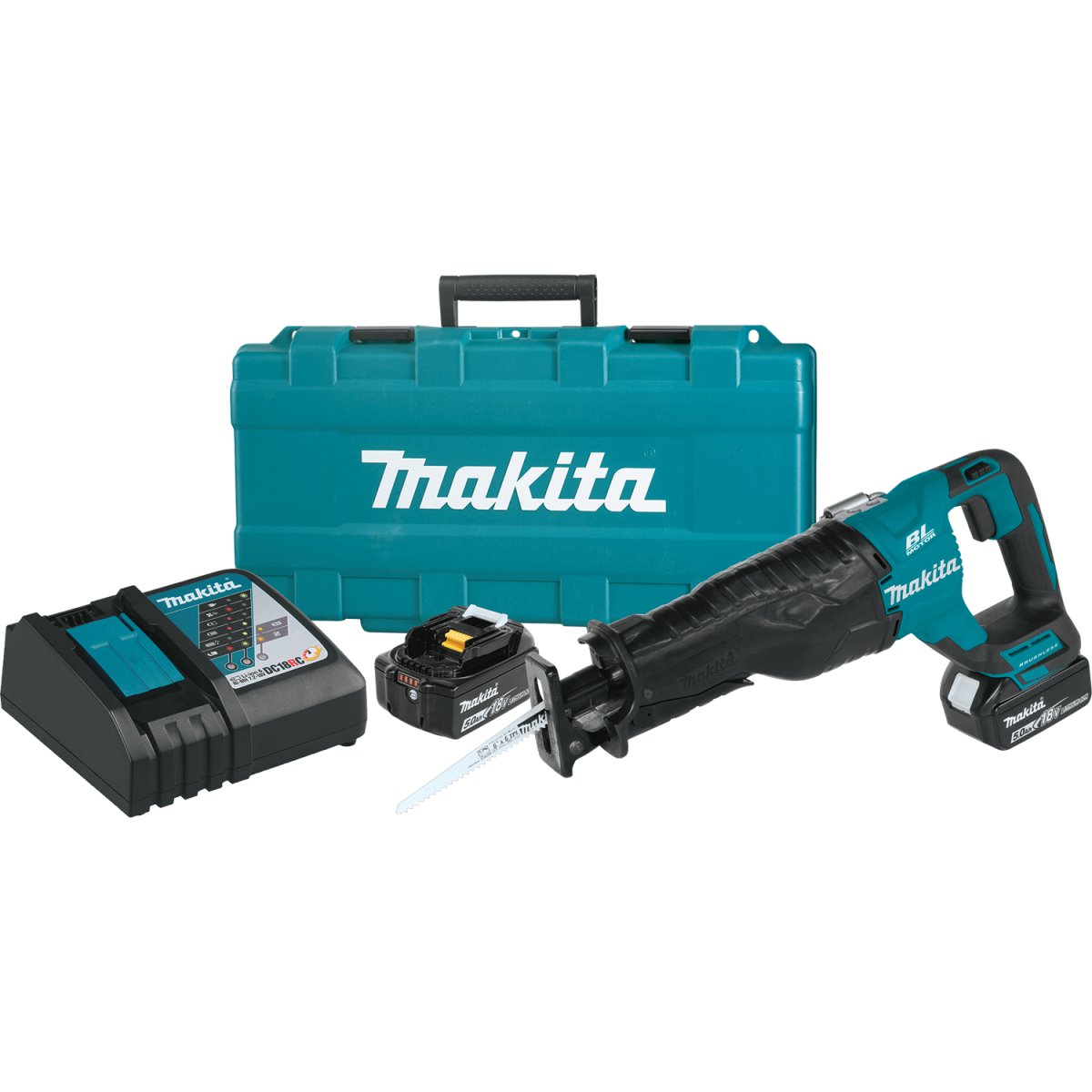 Makita 18V LXT® Brushless Cordless Recipro Saw with Fast-Charging Lithium-Ion