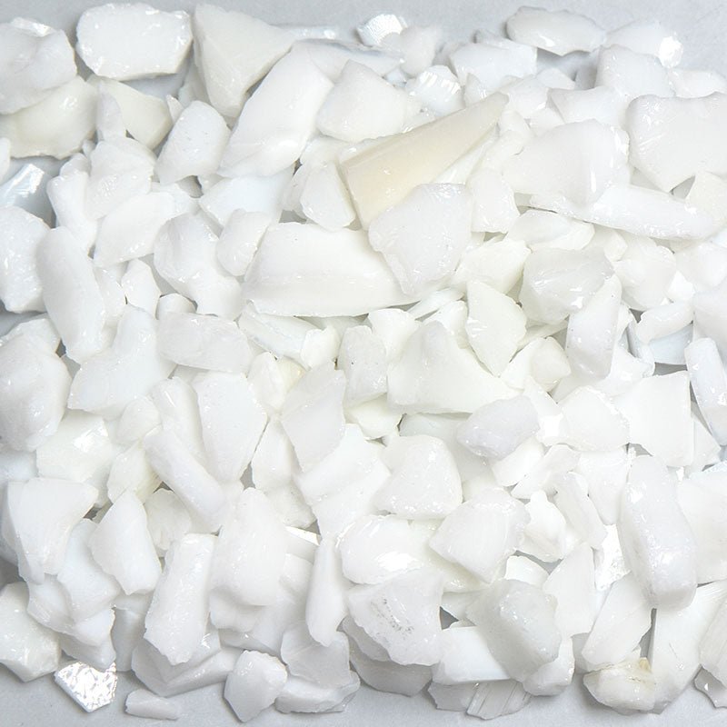 Large and Chunky Recycled White Terrazzo Decorative Glass