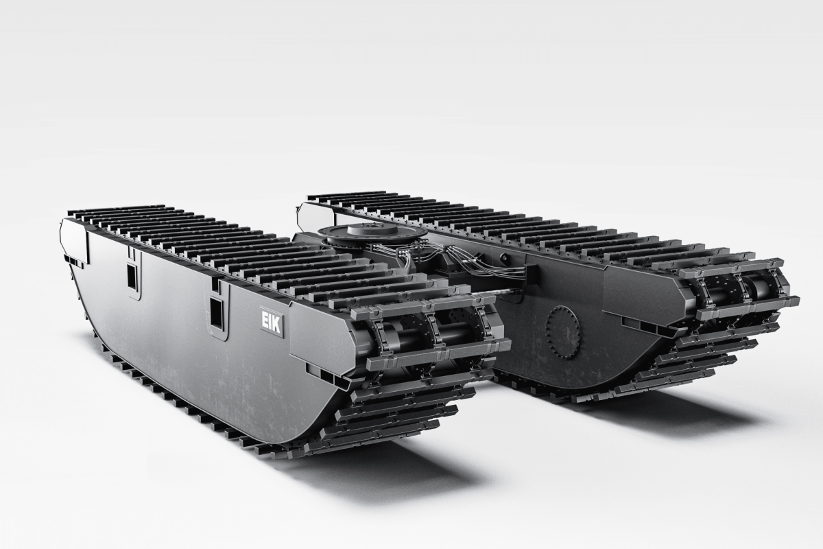 High-Performance AM200-6 Undercarriage Track Unit for Amphibious and Swamp Excavation