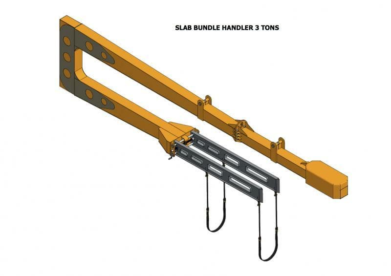 High - Efficiency Aardwolf Slab Bundle Handler for Marble and Granite Crates