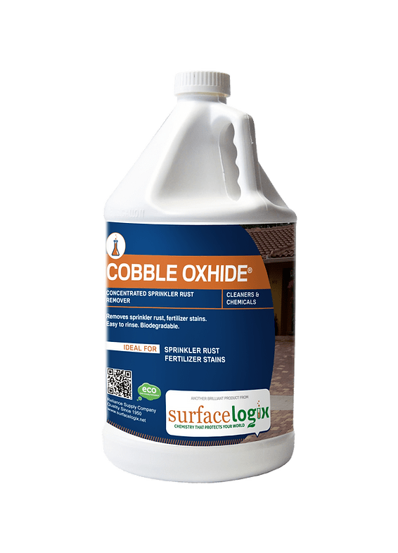 Organic Cobble Oxhide Cleaner for Rust and Stain Removal on Concrete and Pavers