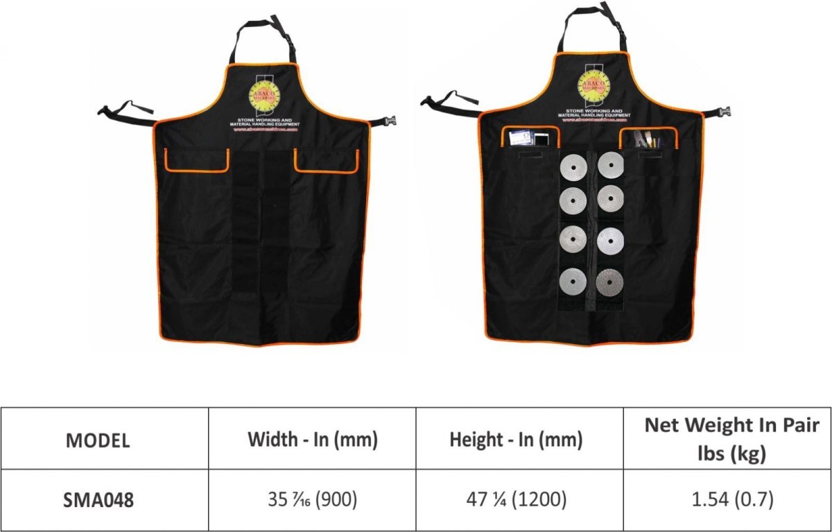 Abaco Professional Waterproof Shop Apron for Stone Fabricators
