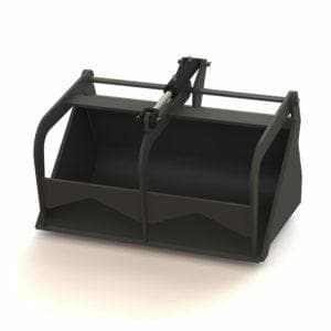 Durable Compact Skid Steer Grapple Bucket with 36 or 42 - inch Width