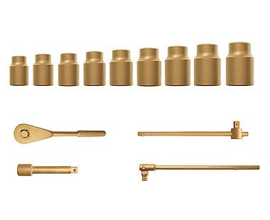 14-Piece Metric Regular Socket Set with 6-Point Design and 3/4 Drive - Ideal for Various Applications