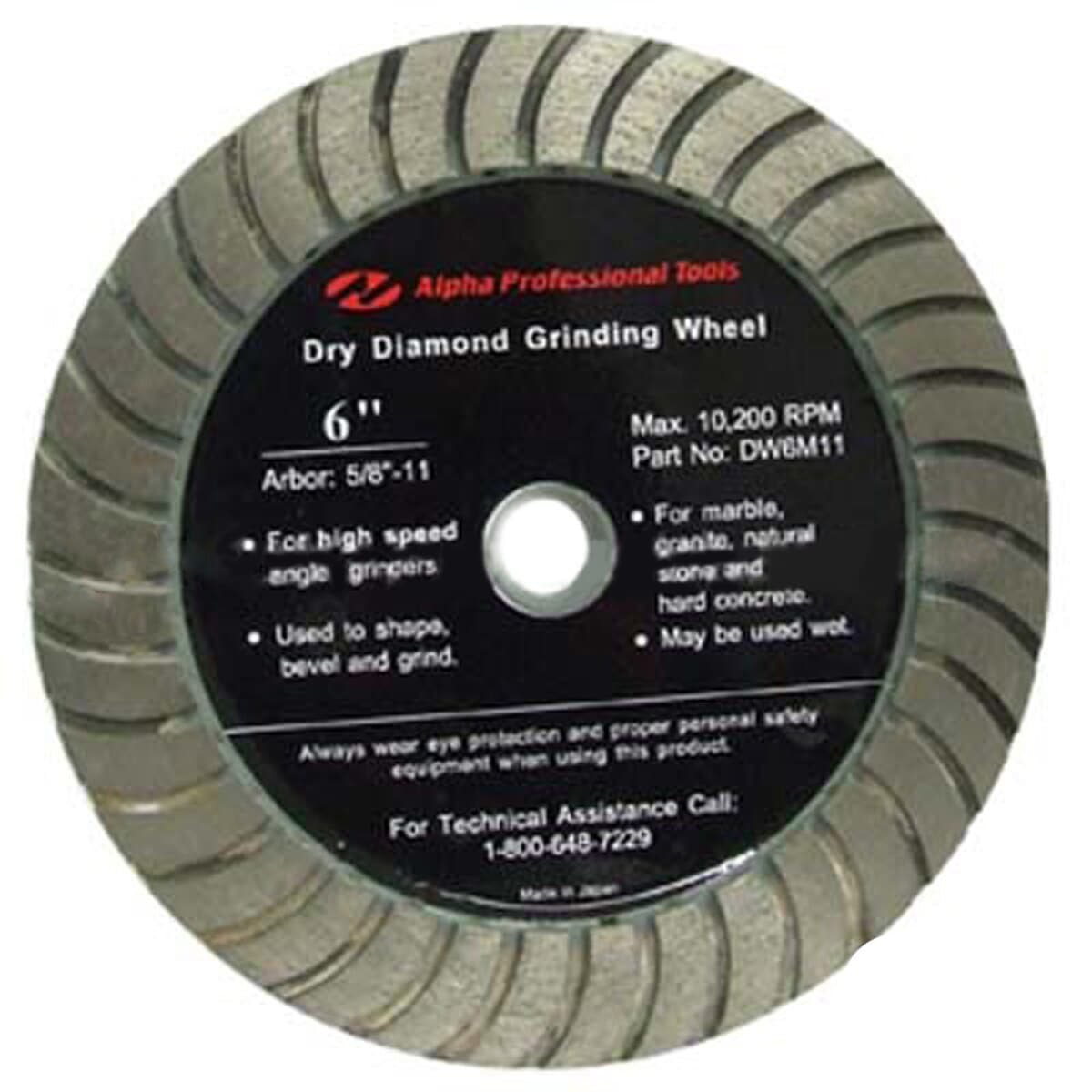 Alpha® DW Style High - Performance Grinding Wheels for Natural and Engineered Stone