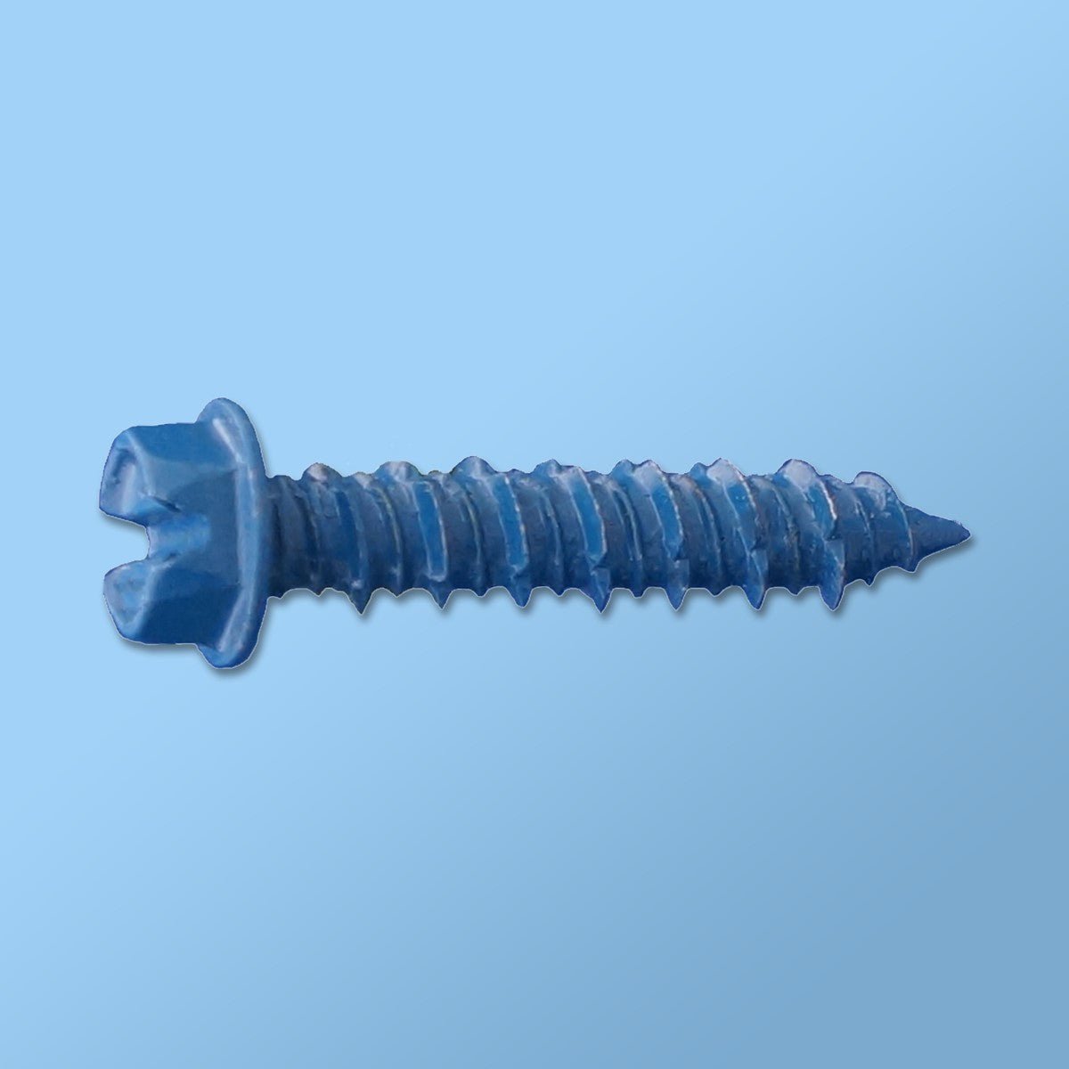 1/4 Hex Blue Dagger-Guard Coated DAGGER-CON Concrete Screws with Hex Washer Head