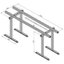 Portable and Heavy - Duty Aardwolf 855N Trestle for Various Work Sites