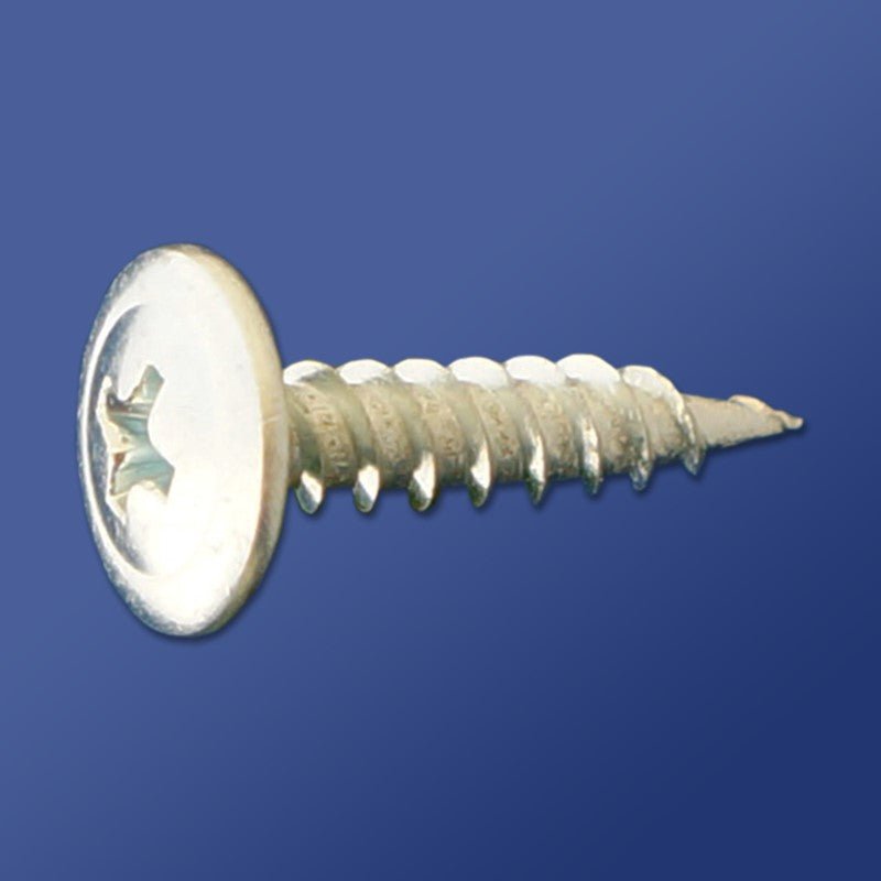 DAGGERZ Zinc-Coated Phillips Modified Truss Wafer Sharp Screws - 8 Inch for Various Applications