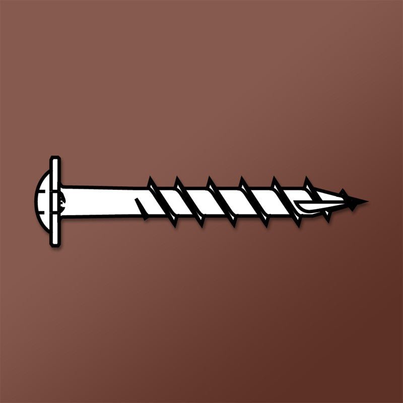 Lubricized Dagger-Lok Coarse Wood Screws with Square Round Washer, Type 17