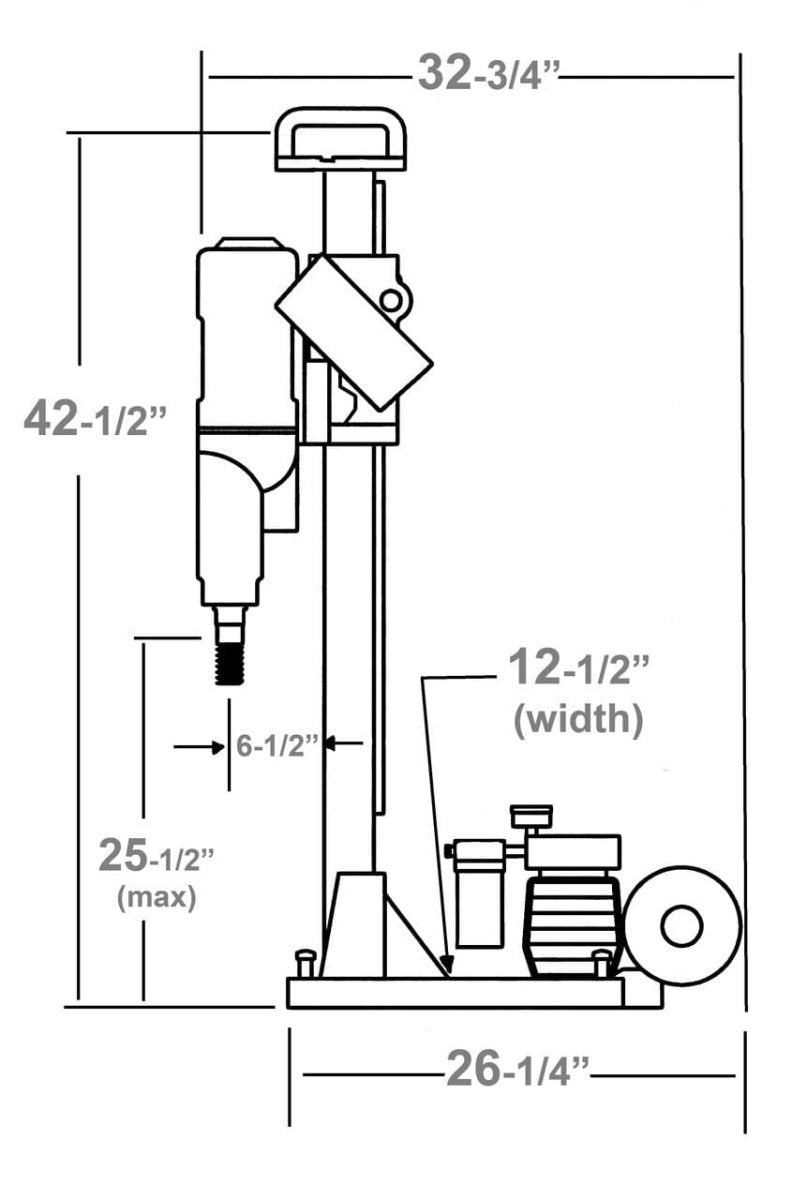 Heavy Duty M-5 Core Rig with Quick Disconnect and Weka Motor
