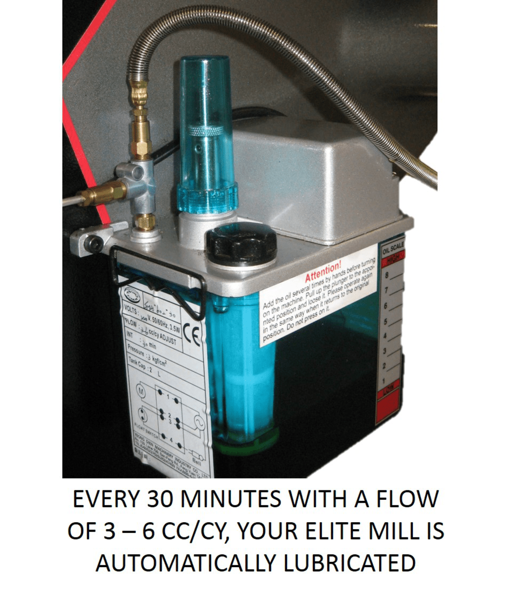 EVS-949 2-Axis Mill with ACU-RITE 203 DRO and Servo X, Y, Z-Axis Powerfeeds