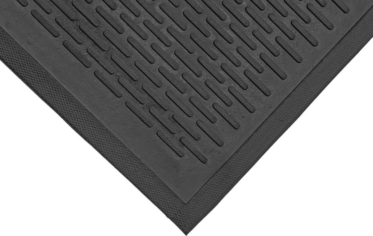 Durable A-Tac Outdoor Rubber Scraper Mat for Wiping and Scraping Dirt