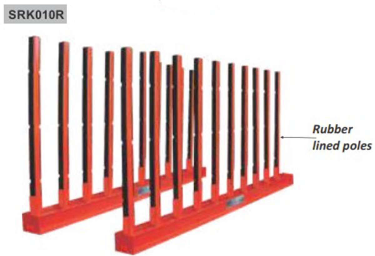 Abaco Rubber - Coated Stone Slab Storage Rack Ideal for Various Stone - Related Businesses