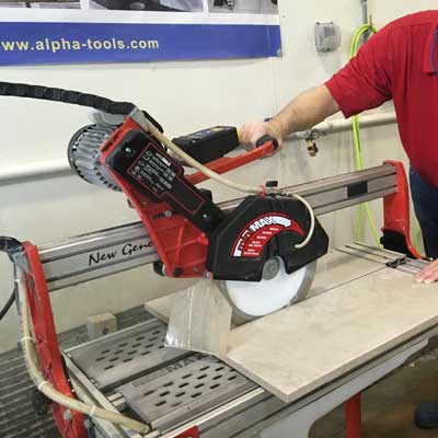 Alpha Premium Bridge Saw Blade - Silencer III Blade for Cutting Porcelain and Crystallized Glass