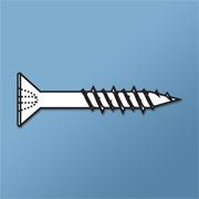 Bronze & White Coated Phillips Flat DAGGER-CON Concrete Screws