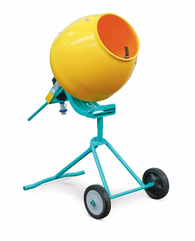 Imer Minuteman II Beltless Gear - driven Portable Electric Mixer for Mortar, Stucco, Grout and Concrete