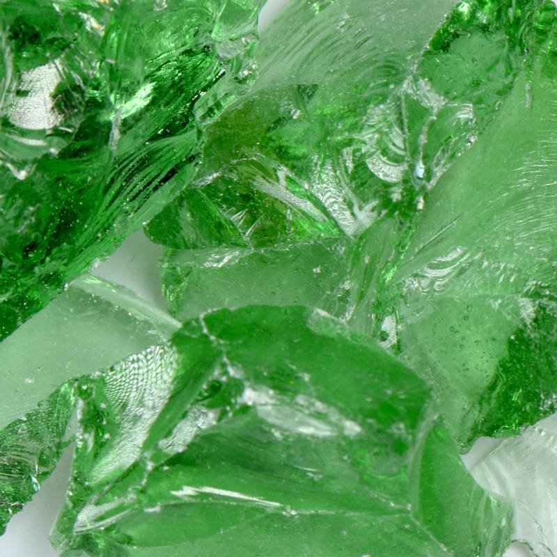 USA-made Recycled Crystal Green Glass for Diverse Landscape Use