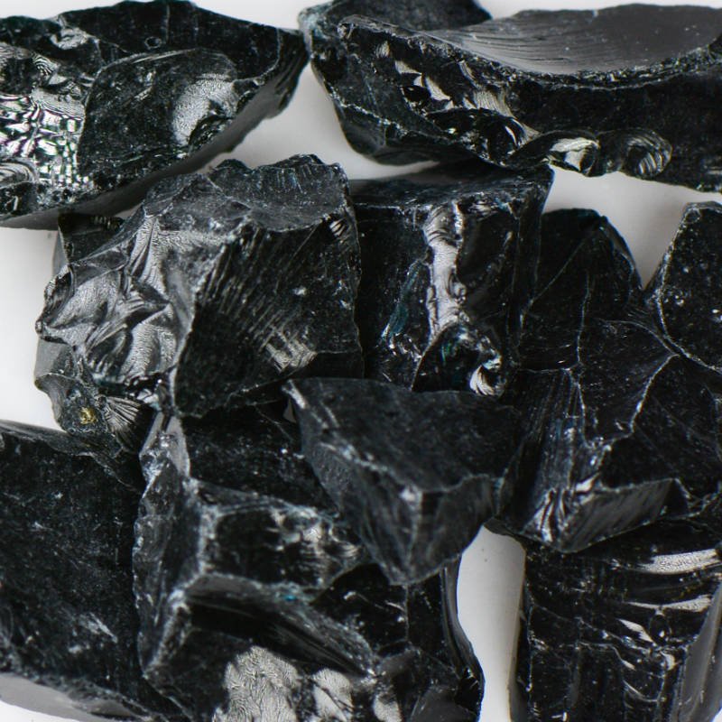 Stylish Black Fire Glass for Natural Gas and Propane Fireplaces