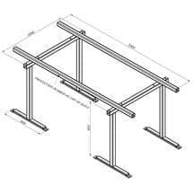 Portable and Heavy - Duty Aardwolf Trestle with 855W Power