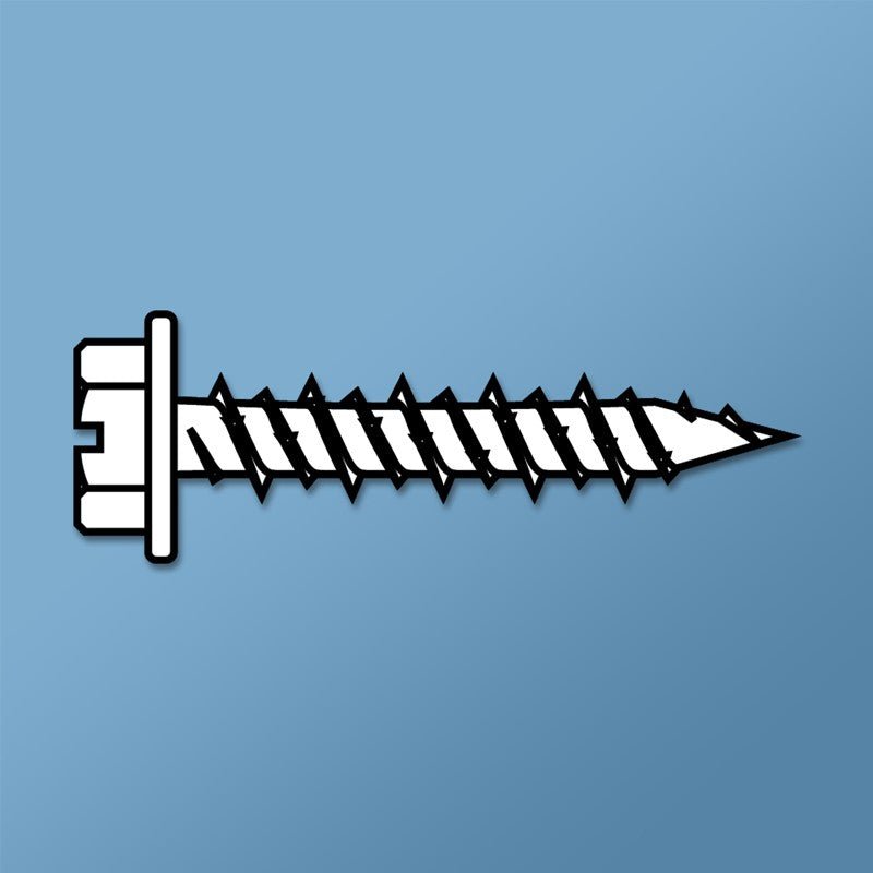 1/4 Hex Blue Dagger-Guard Coated DAGGER-CON Concrete Screws with Hex Washer Head