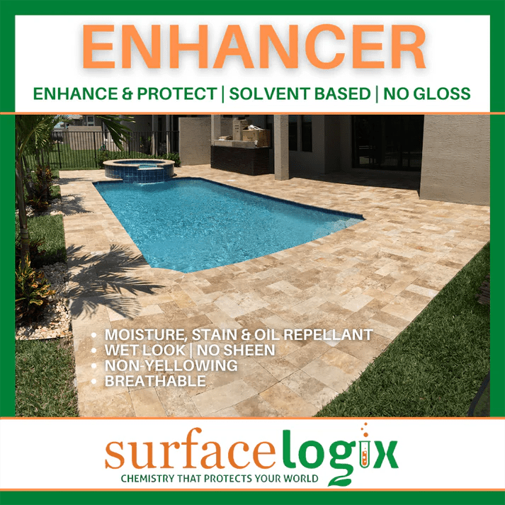 Natural Stone and Brick Paver Cobble Enhancer for a Moisture - Resistant Wet Look
