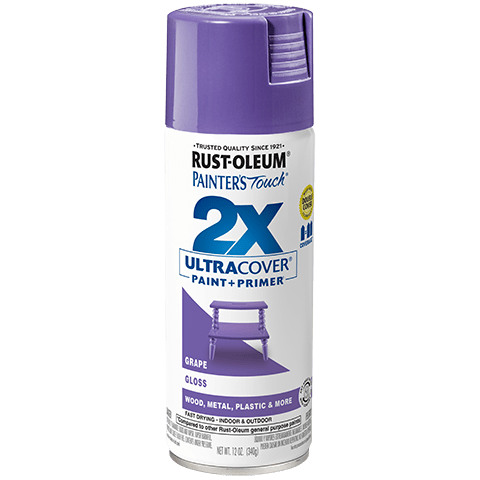 2x Ultra Coverage Glossy Spray Paint Set - 12 Ounce Cans (Pack of 6)