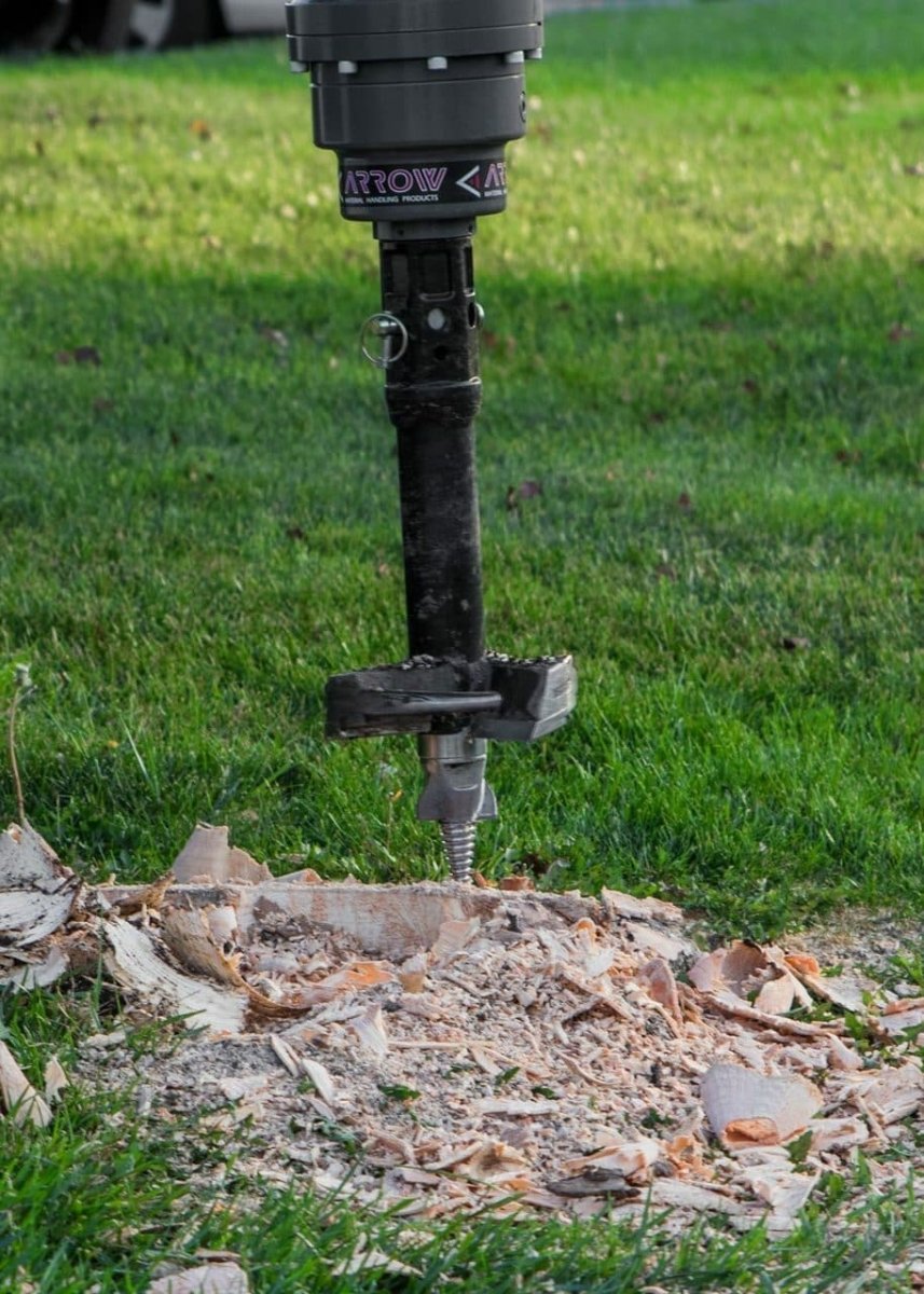 Efficient Auger-style Stump Planers for Tree Stump Removal