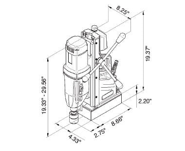 MA Basic 850 - High - Performance Four - Gear Portable Magnetic Drill for Demanding Tasks